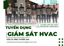 TUYỂN DỤNG GIÁM SÁT HVAC
